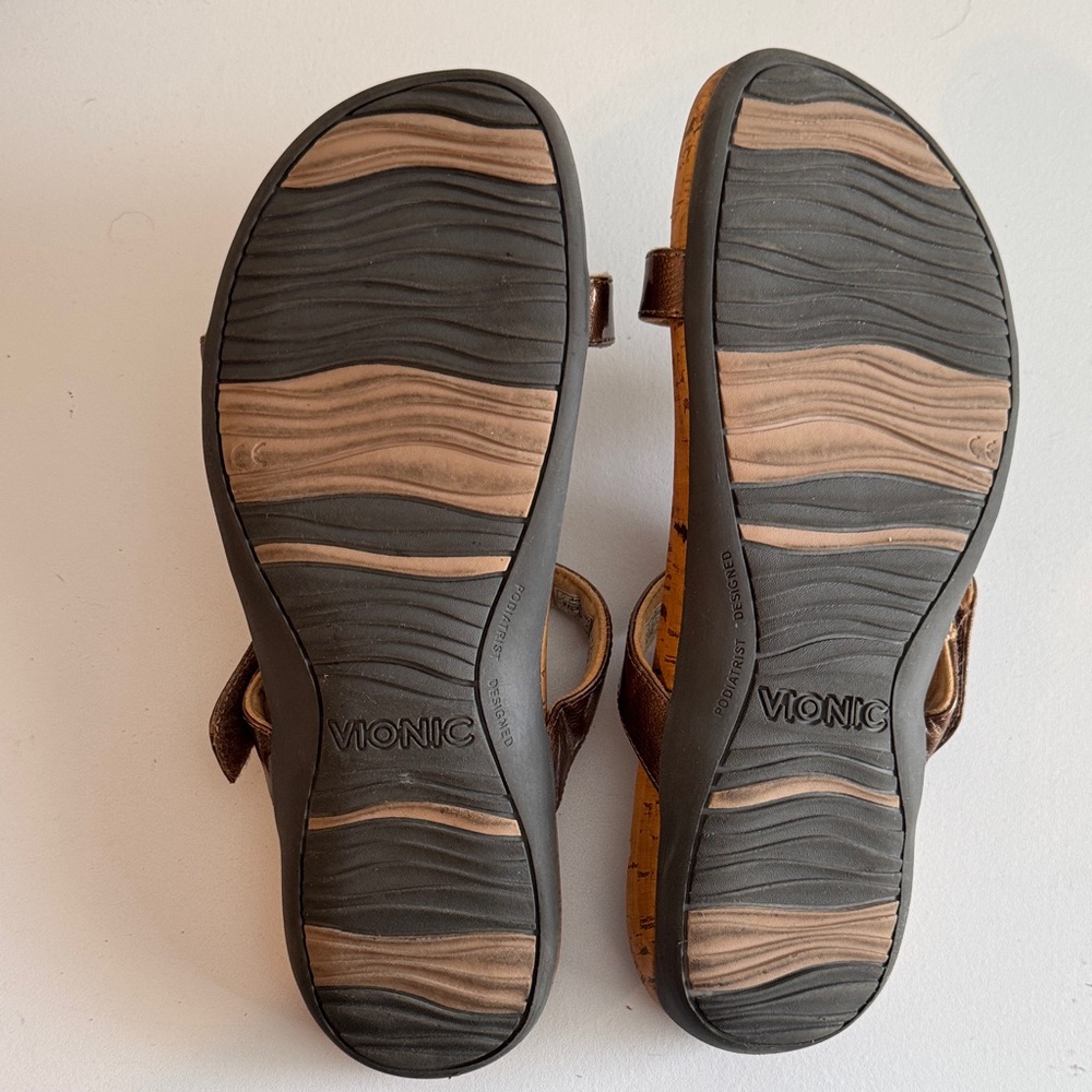 Vionic Women's Copper Embellished Sandals - Picture 3 of 5